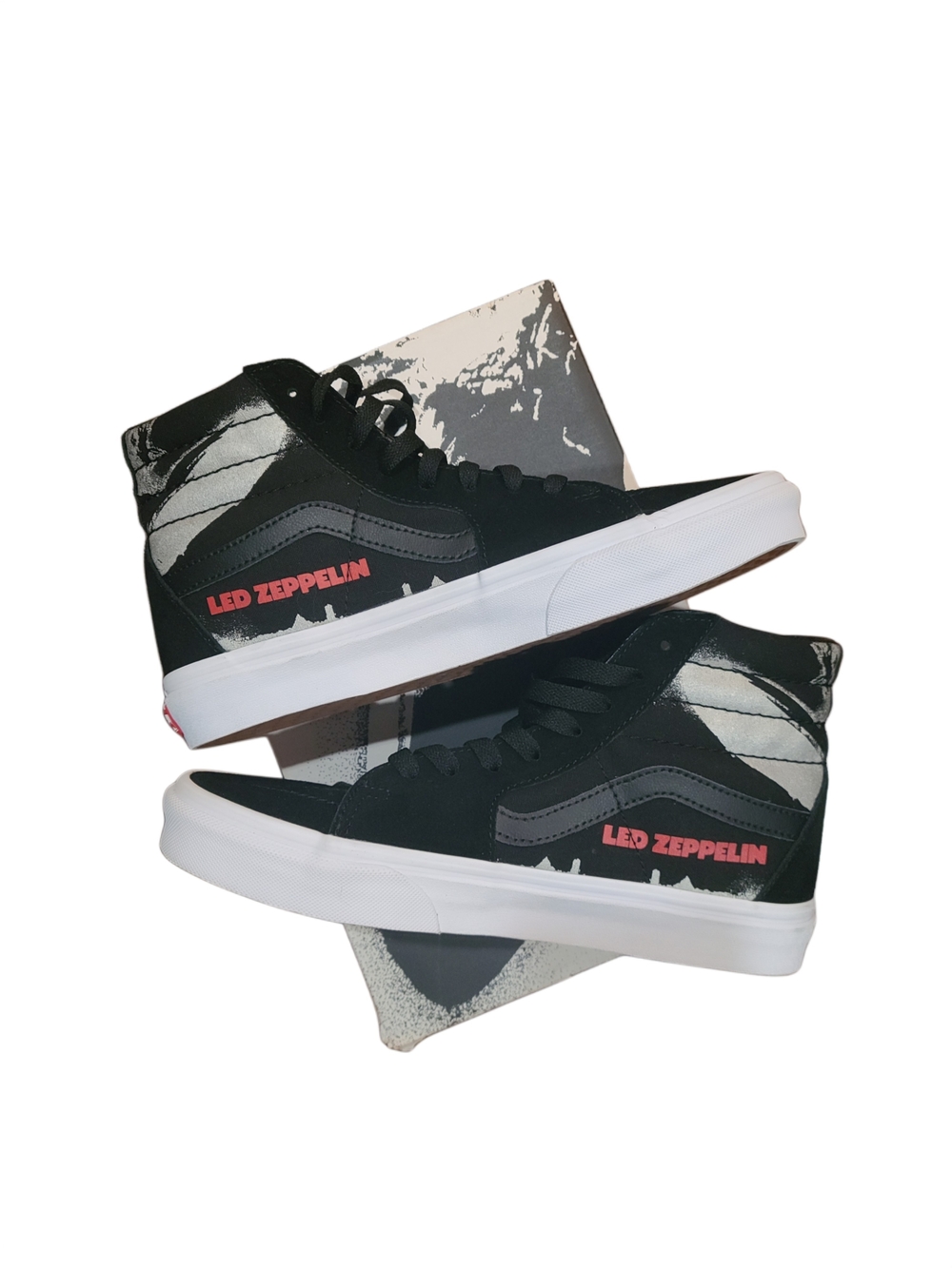 Vans Sk8-Hi Led Zeppelin Black High-Top Skate Shoes